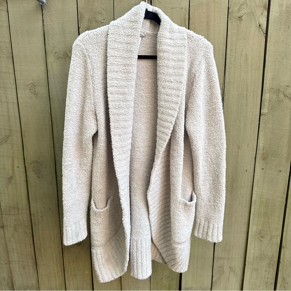 Cozy Cream Open-Front Sweater
